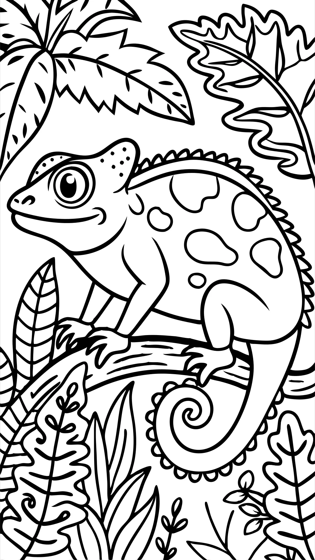 pages de couleur caméléon